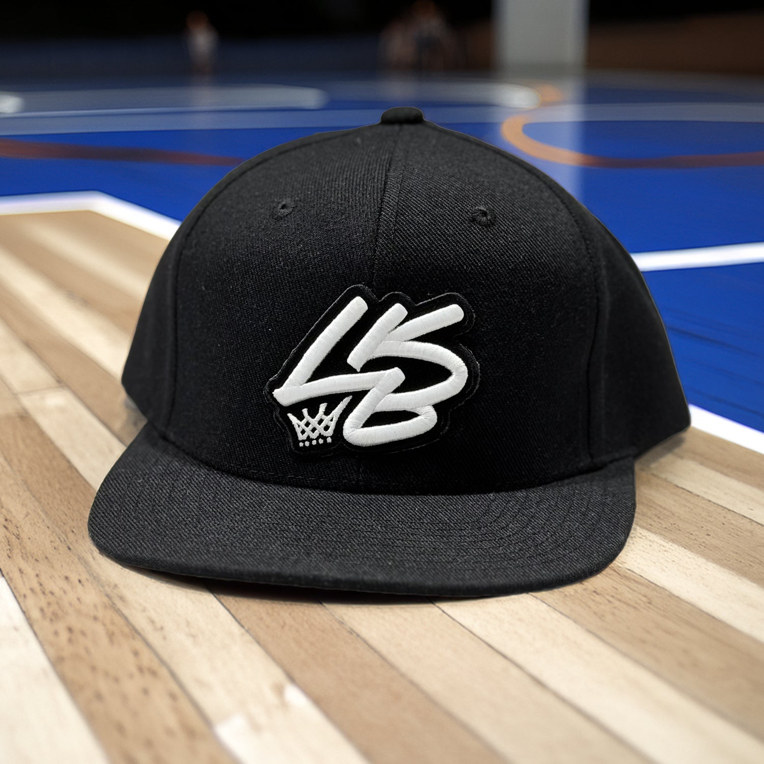 LKB Thick Stitch Logo Hat — Flat Bill Snapback